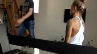 Blonde haired bitch Monique Alexander gives deepthroat blowjob and gets rammed hard from behind pron vedio