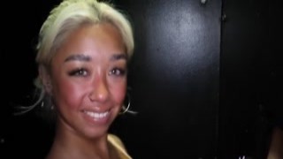 Salty blonde with large tits Mia Rose offers 2 studs Alex Gonz and Vincent Vega