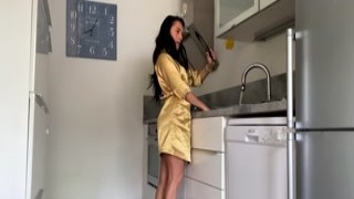 Salty blond slut Laura Lemos obtains dual passed through with vibrator and actual penis