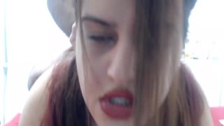 Dumpy blonde teen obtains her mouth turbulently fucked