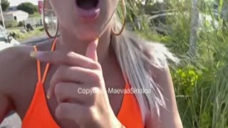 Hairy pussy of skanky Caucasian teen is screwed negative doggy style