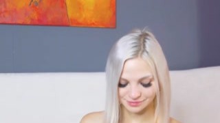 Sex-starved blonde slut gives her enthusiast a certified blowjob