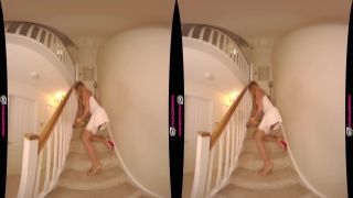 Ardent redhead girlie is all alone and masturbates her cut pussy norty america