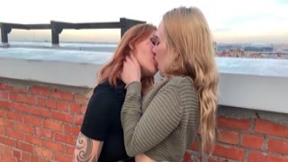 Lesbian lovers Jana Jordan and Randy Moore have some good time