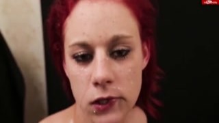 Redhead unpleasant mistress Gemini ins her lesbo BDSM session